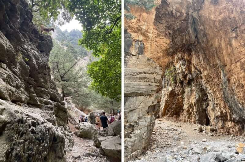 Imbros Gorge hike in Crete, Greece