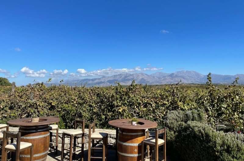 Lyrarakis winery in Heraklion, Greece