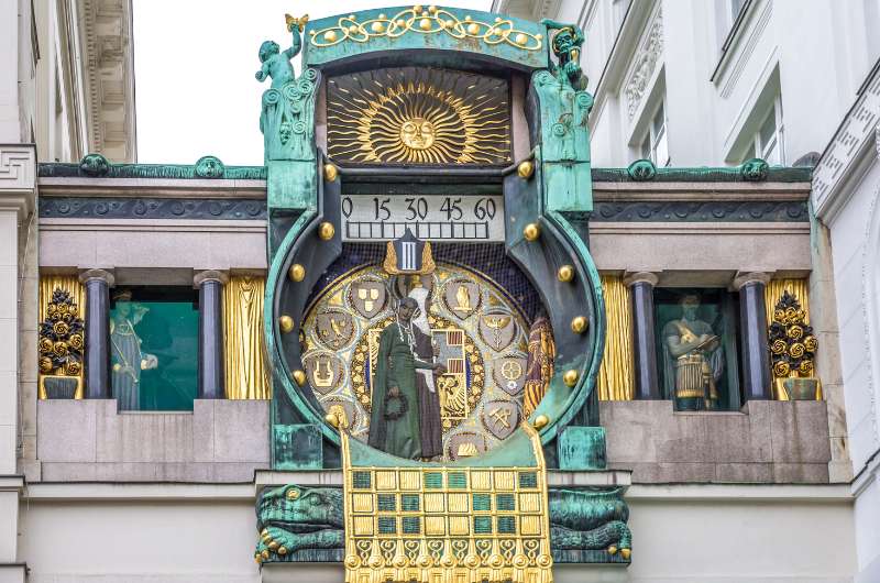 Ankeruhr a.k.a the Anker Clock from 1914, Vienna