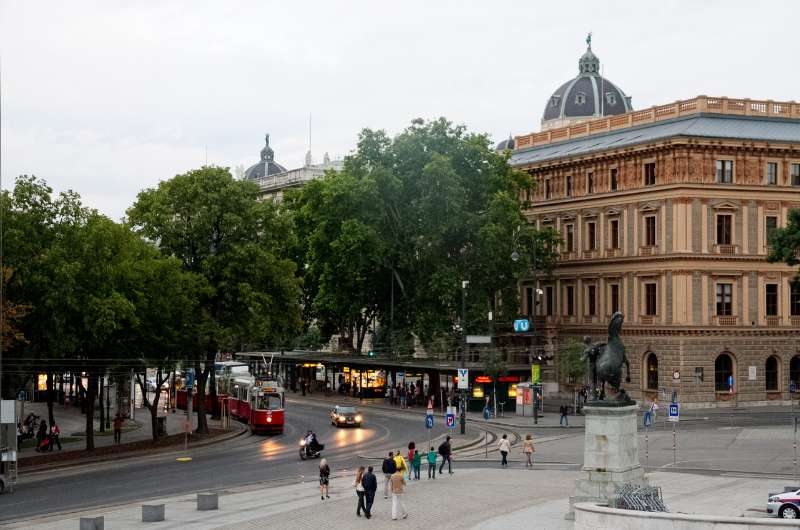 Mariahilfer Straße in Vienna, Austria