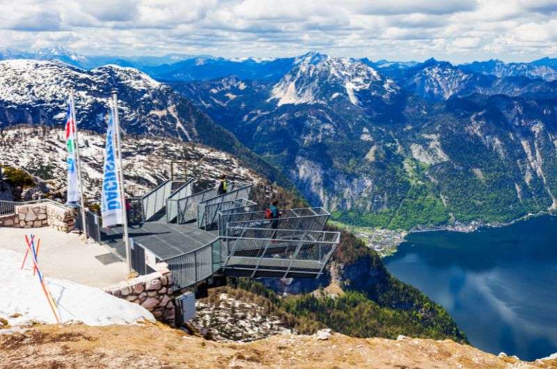 Dachstein view of Stairway to Nothingness, Austrian Alps