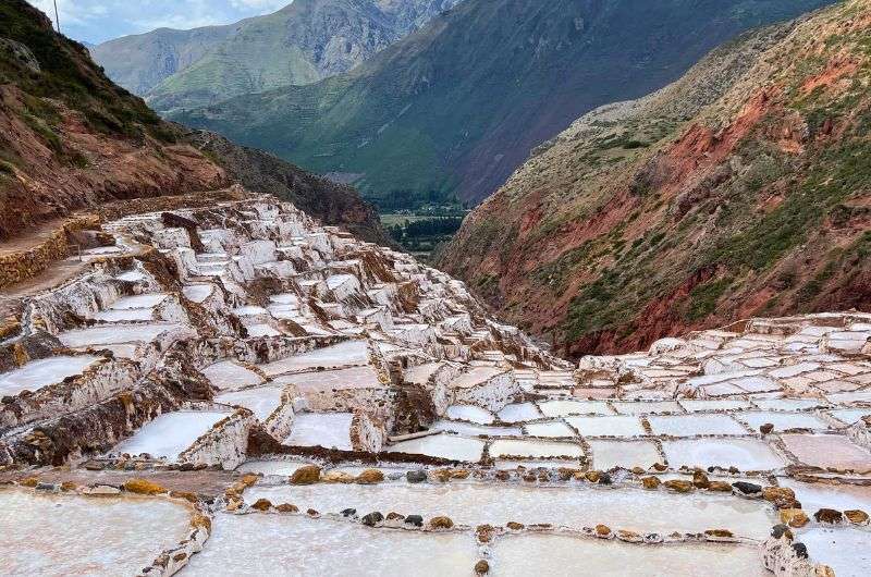 Maras salt evaporation pools in Sacred Valley, Cusco itinerary, photo by Next Level of Travel