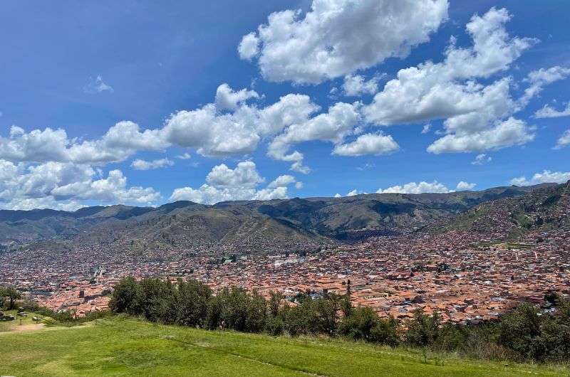 Shot of Cusco with the Andes Mountains in the background, 3 days in Cusco, photo by Next Level of Travel