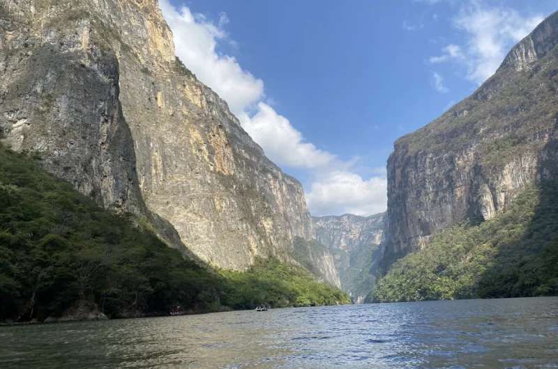 Canyon Sumidero trail in Mexico