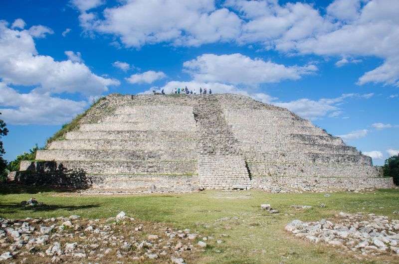 The pyramid of Kinich Kakmó in Yucatán, Mexico