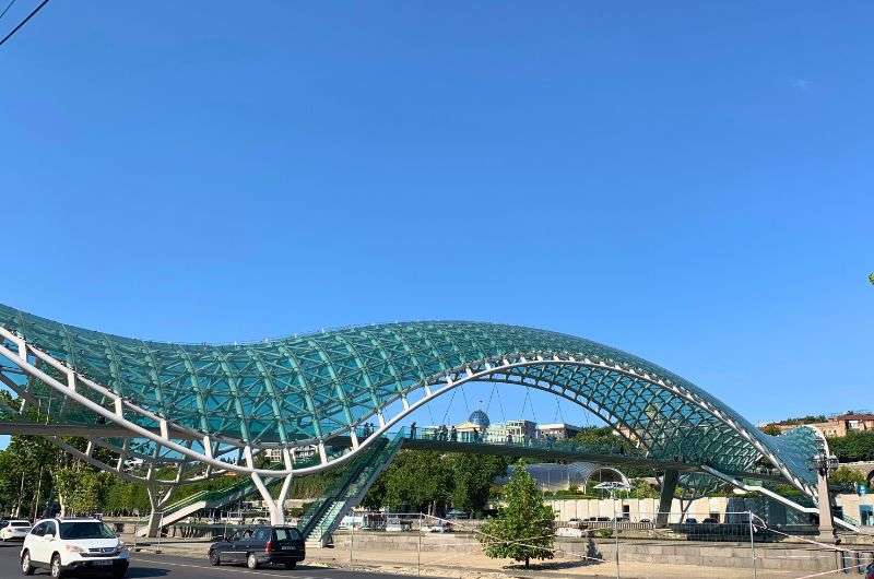 The Bridge of Peace in Tbilisi, Georgia, photo by Next Level of Travel