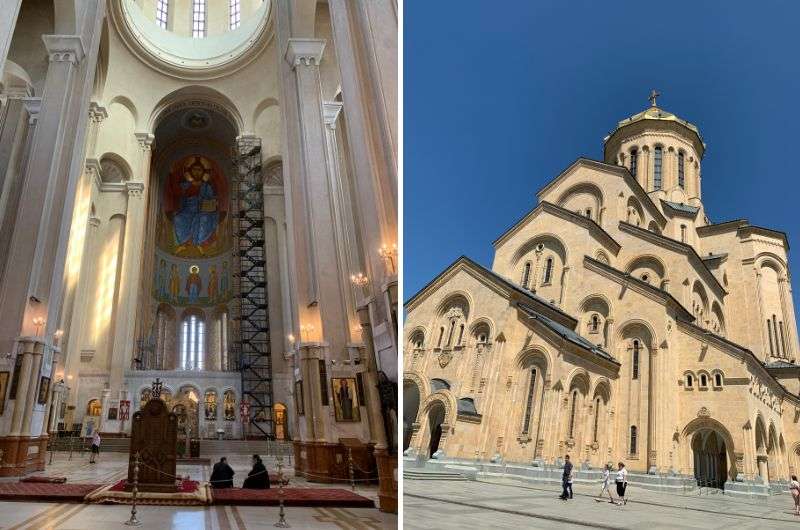 The Holy Trinity Cathedral in Tbilisi, Georgia,  photo by Next Level of Travel