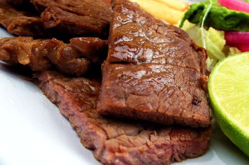 Ubre asada, traditional dish of Chile