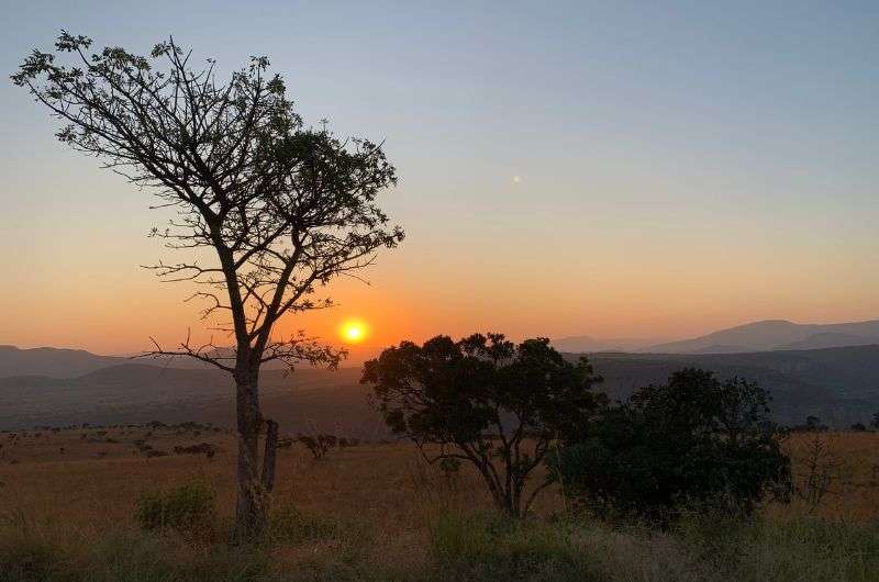 Sunset in Kruger National Park, South Africa