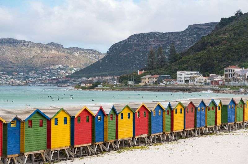 Muizenberg Beach in Cape Town, South Africa