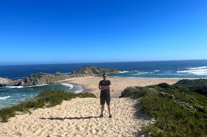 Visiting Island Beach on Robberg Peninsula, South Africa