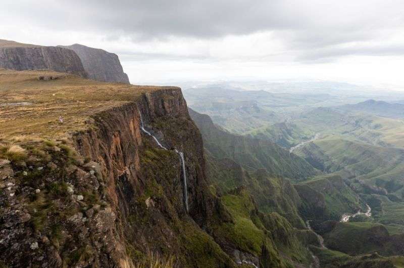 The views of Tugela Falls in Drakensberg, South Africa
