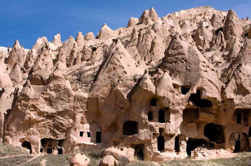 A rock formations in Cappadocia, Turkey