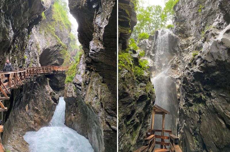 Sigmund Thun Klamm Waterfall hike near Bad Gastein in Austra