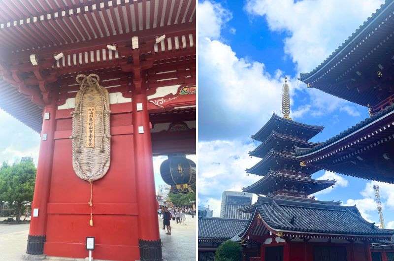 Details of design elements at Senso-ji, Tokyo trip plan