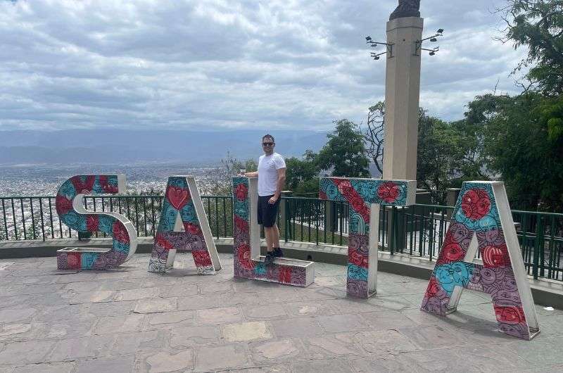 Arriving to Salta city centre in Argentina
