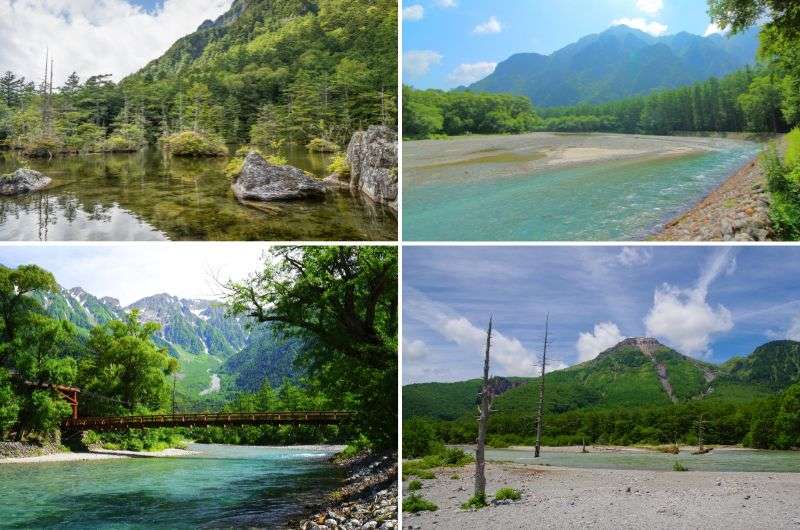 Kamikochi Valley river scenery, Nagano, Japan