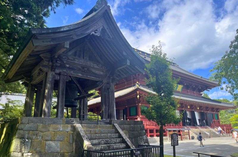 Nikkozan RInnoji Temple and bell in Nikko, Japan
