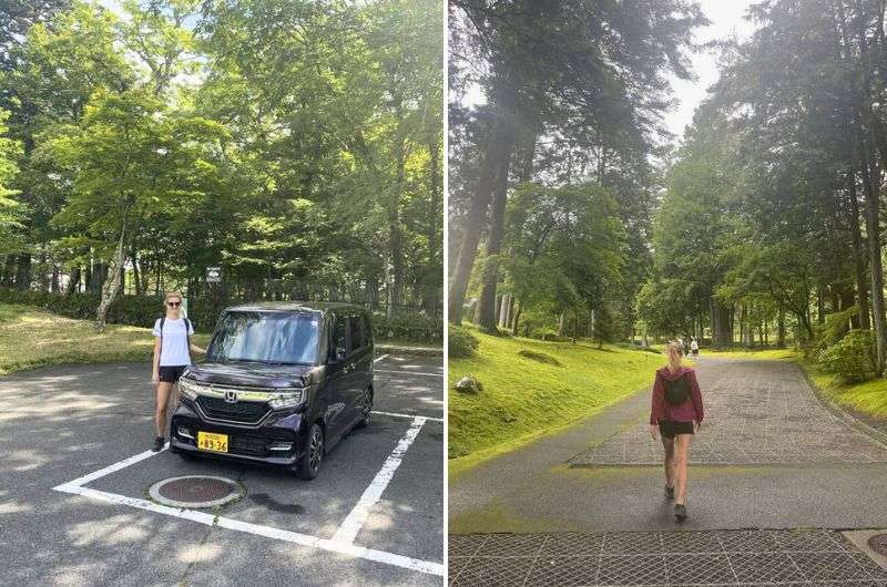 Renting a car for sightseeing in Nikko, Japan 