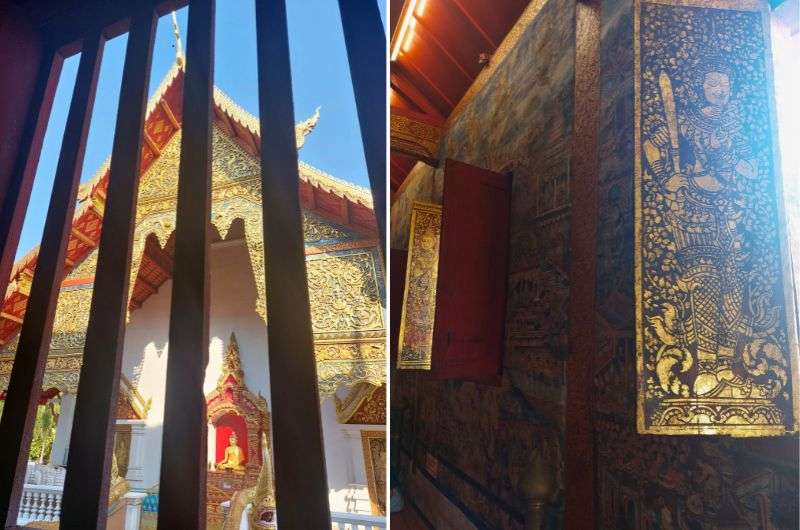 Details of Wat Phra Singh, temple in Chiang Mai, Thailand