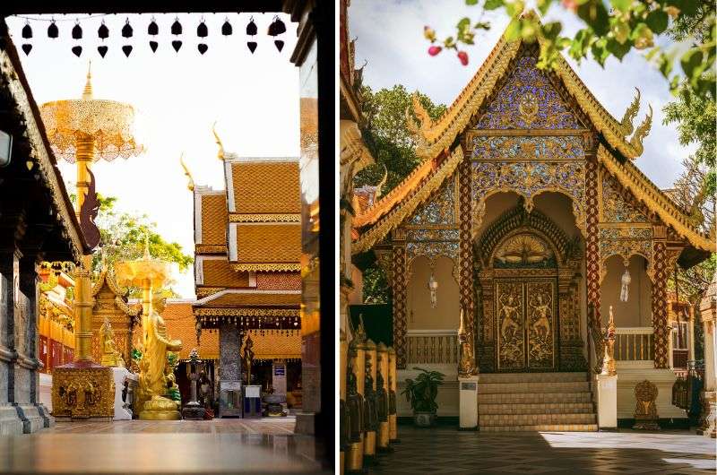 Wat Phra That temple in Chiang Mai, Thailand