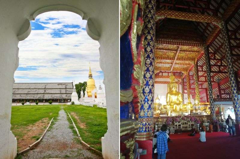 Monks in Wat Suan Dok, Thailand, Chiang Mai itinerary