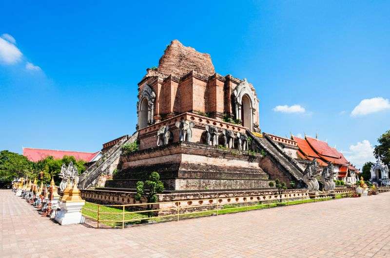 Wat Chedi Luang in Chiang Mai, Thailand