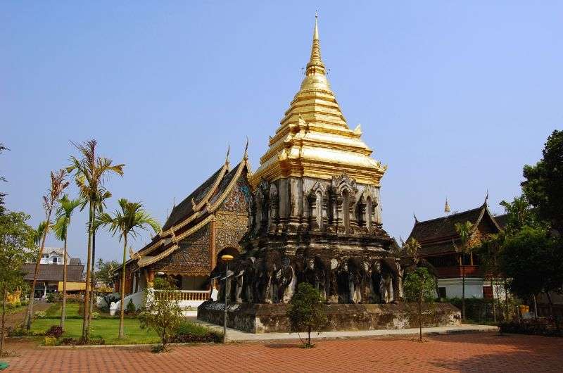 Wat Chiang Mai temple in Chiang Man, Thailand