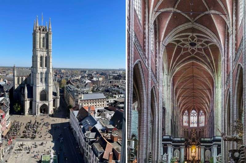St. Bavo’s cathedral, Ghent itinerary, Belgium