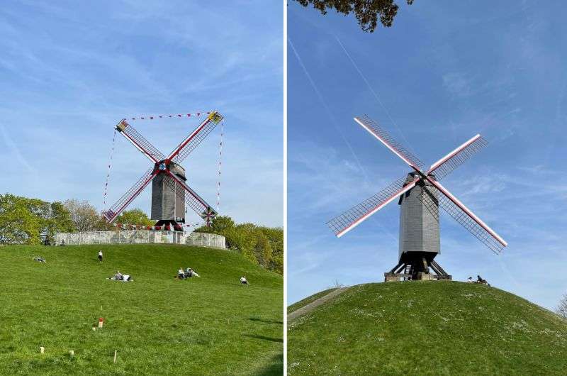 The windmills of Bruges in Belgium by Next Level of Travel