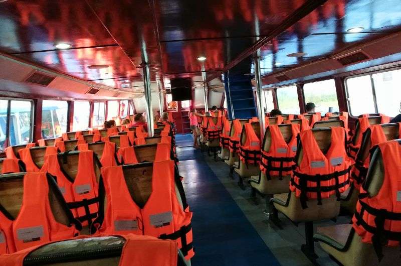 Life vests at ferry to Koh Lanta, Thailand, guide and itinerary by Next Level of Travel