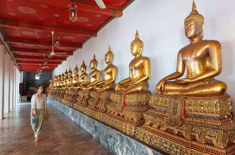Statues in Wat Pho in Bangkok, Thailand, itinerary by Next Level of Travel
