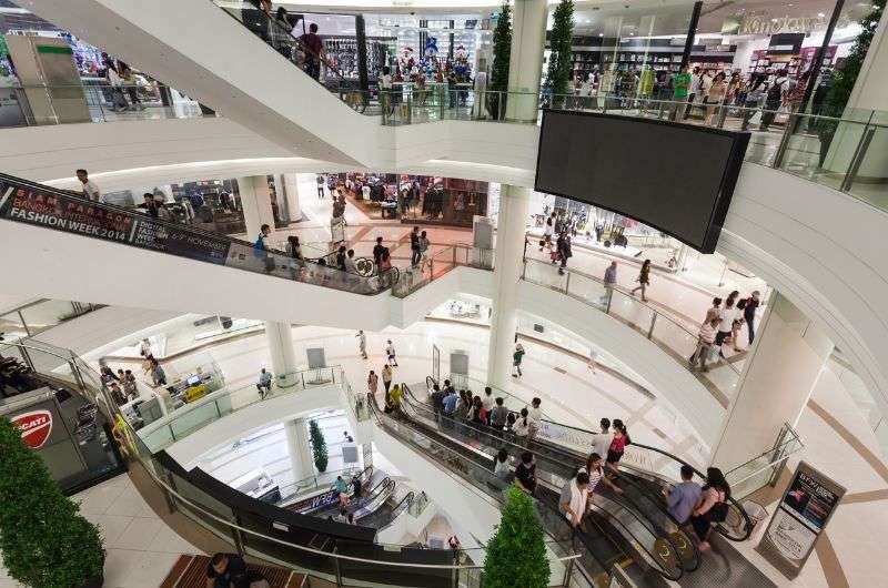 The Siam Paragon mall in Bangkok, itinerary