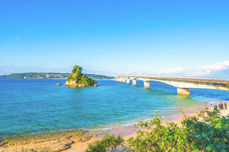 Kouri Bridge in Okinawa, Japan, itinerary