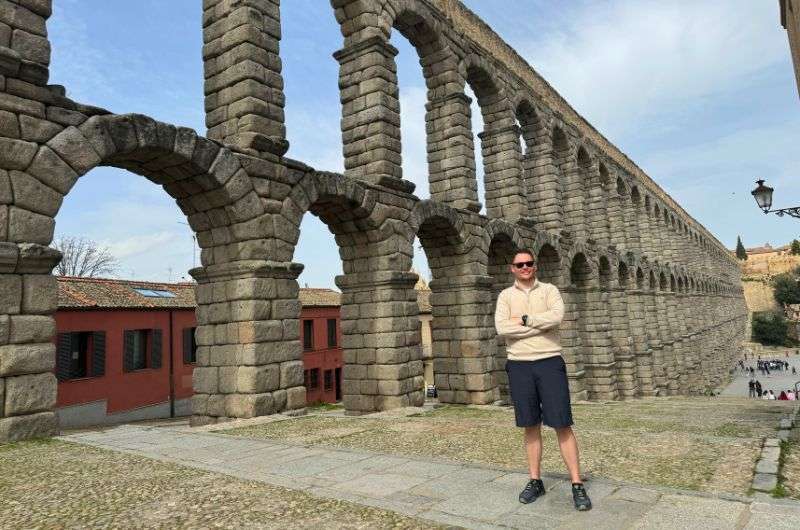 Visiting Segovia Aqueduct in Spain, photo by Next Level of Travel