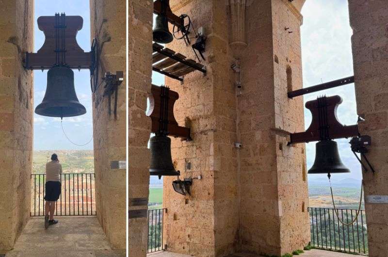 Bells in the tower of Segovia Cathedral, photos by Next Level of Travel