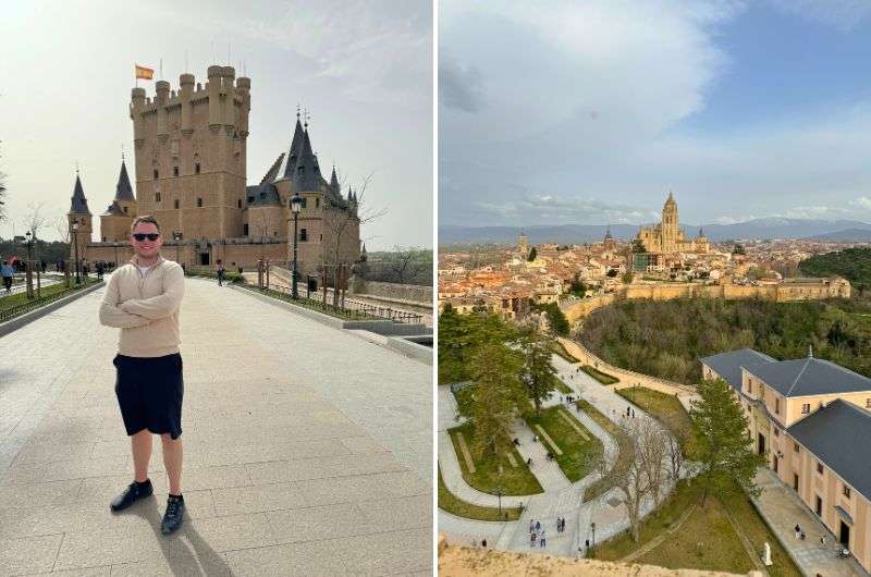 Tourist visiting Alcázar castle in Segovia, photo by Next Level of Travel