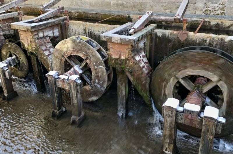 Water mills in the Royal Mint, Segovia, Spain