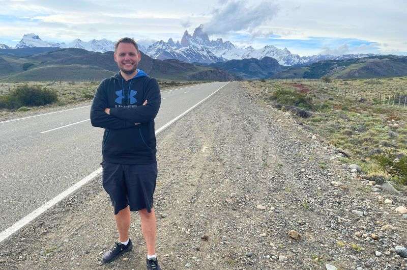 A tourist visiting Patagonia in Argentina, photo by Next Level of Travel