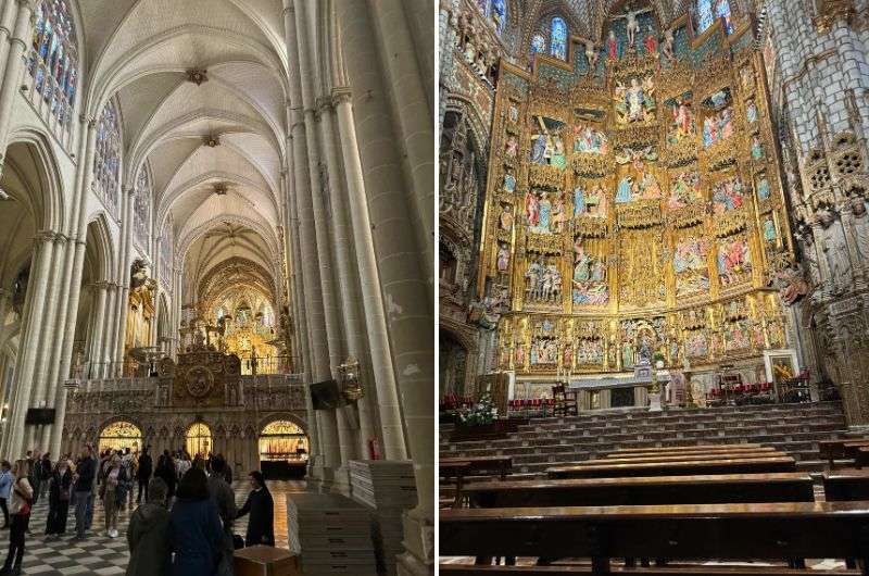 Inside of the Toledo Cathedral, itinerary, photo by Next Level of Travel