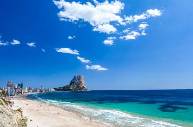 The beach in Valencia, Spain