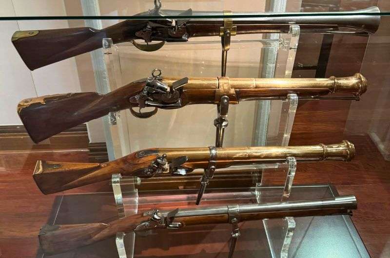 Exhibited guns in Naval Museum, Madrid, photo by Next Level Travel