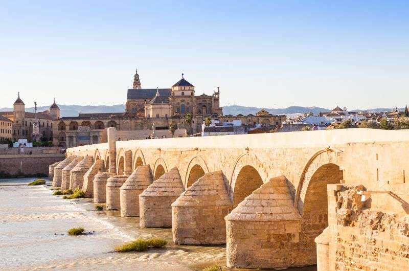 Roman Bridge in Cordoba, Spain itinerary