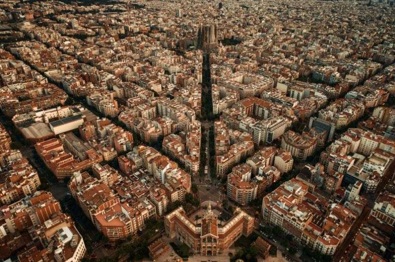 The city of Barcelona, Spain