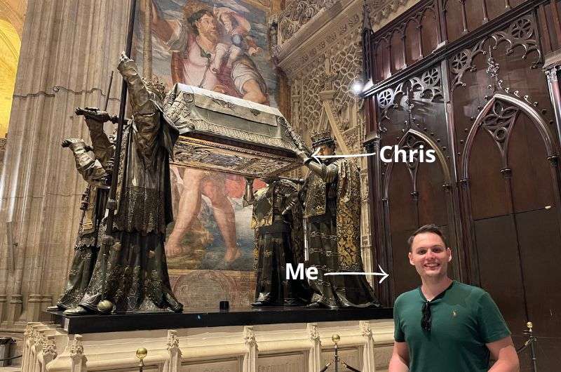 Tomb of Chirstopher Columbus in Sevilla Cathedral, Spain , photo by Next Level of Travel