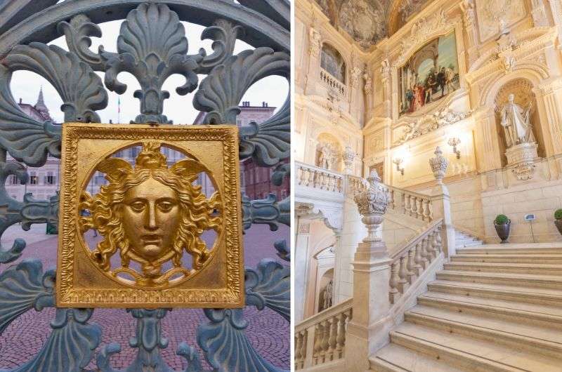 Royal Palace of Turin in Italy, itinerary