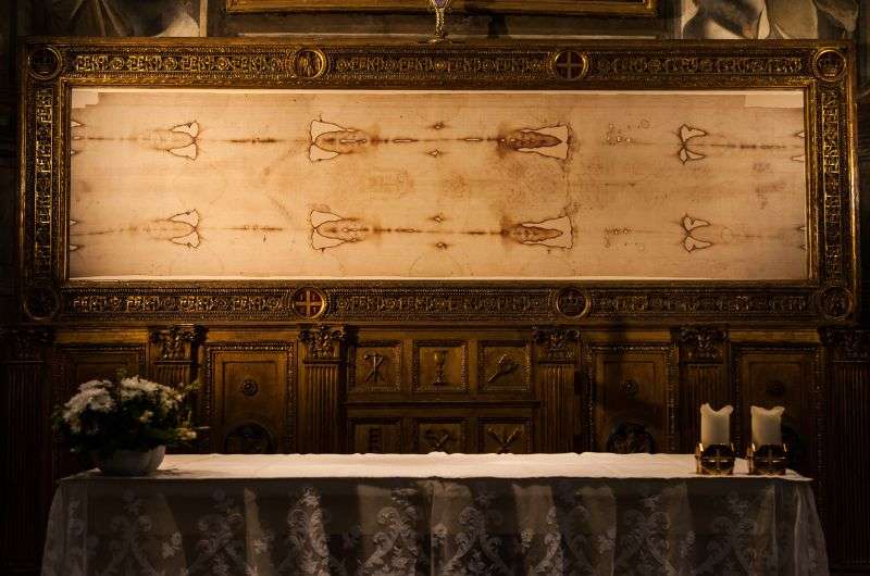 Turin Shroud in Turin Italy