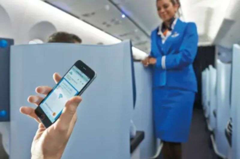 Wifi on board of KLM Premium Comfort class