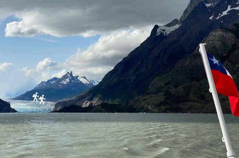 Hiking the Grey Glacier in Torres del Paine, photo by Next Level of Travel