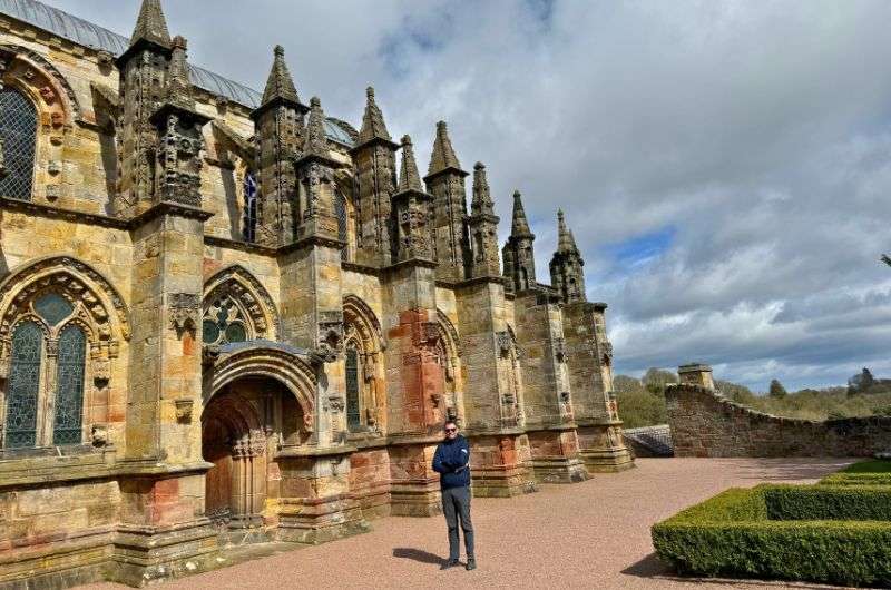 Rosslyn Chapel in Edinbugh, Scotland, photo by Next Level of Travel